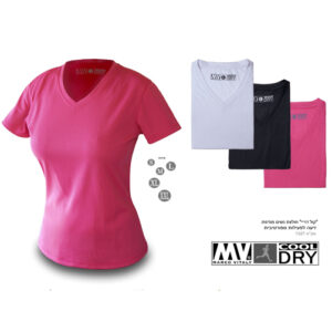 הדפסה על חולצת ספורט נשים