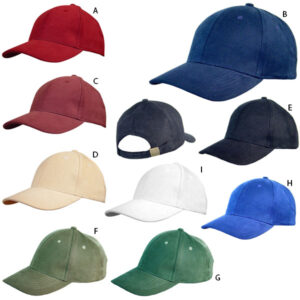 הדפסה על כובע כותנה מוברשת 6 פנלים