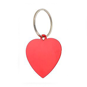 מחזיק מפתחות ממתכת - לב