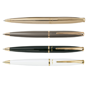 סדרת עטי פנינסולה PENINSULA לבן קליפס ציפוי זהב 18K