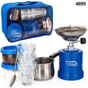 ערכת קפה NGL להכנת תה וקפה בשטח מגיעה בתיק נשיאה איכותי כולל ידית אחיזה