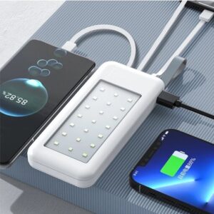 פאוור בנק/ מטען MAH.12000 תאורת חירום לד חזקה